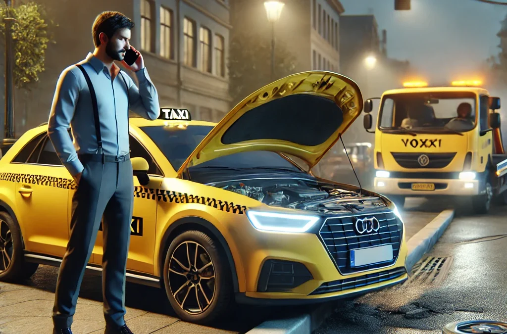 Taxi en panne avec mon contrat assurance taxi