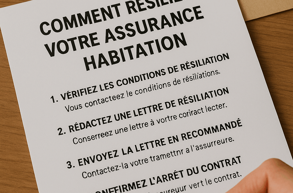 Comment résilier votre assurance habitation